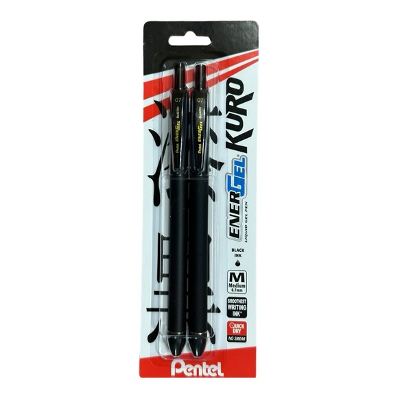 Pentel EnerGel Kuro Liquid Gel Pens, 2 Packs NWT - Picture 3 of 5